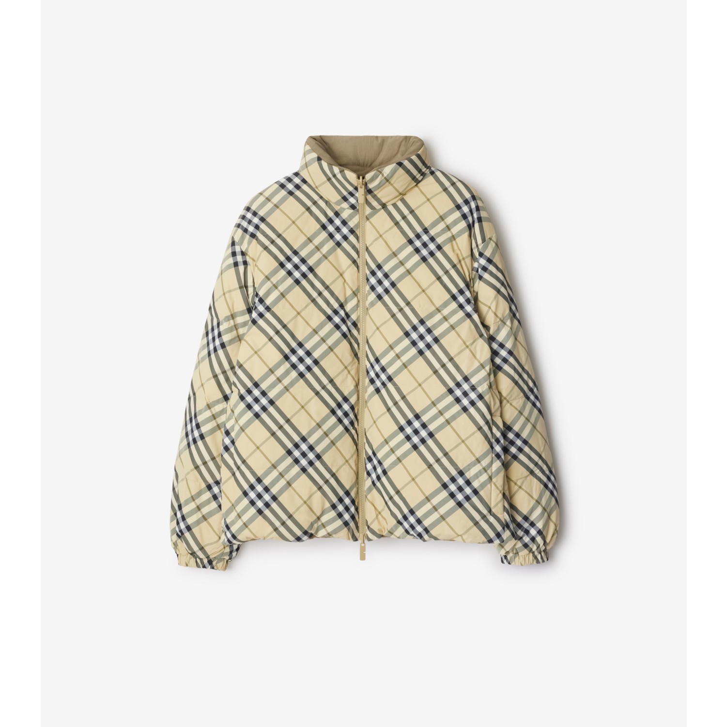 Reversible Check Puffer Jacket