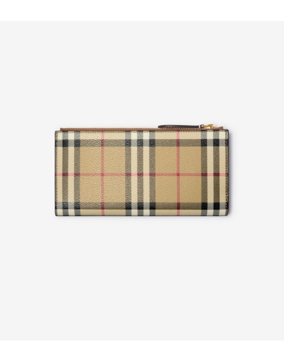 Large Check Bifold Wallet