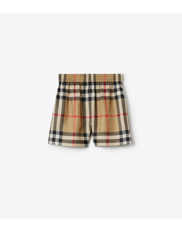 Seidenshorts in Check