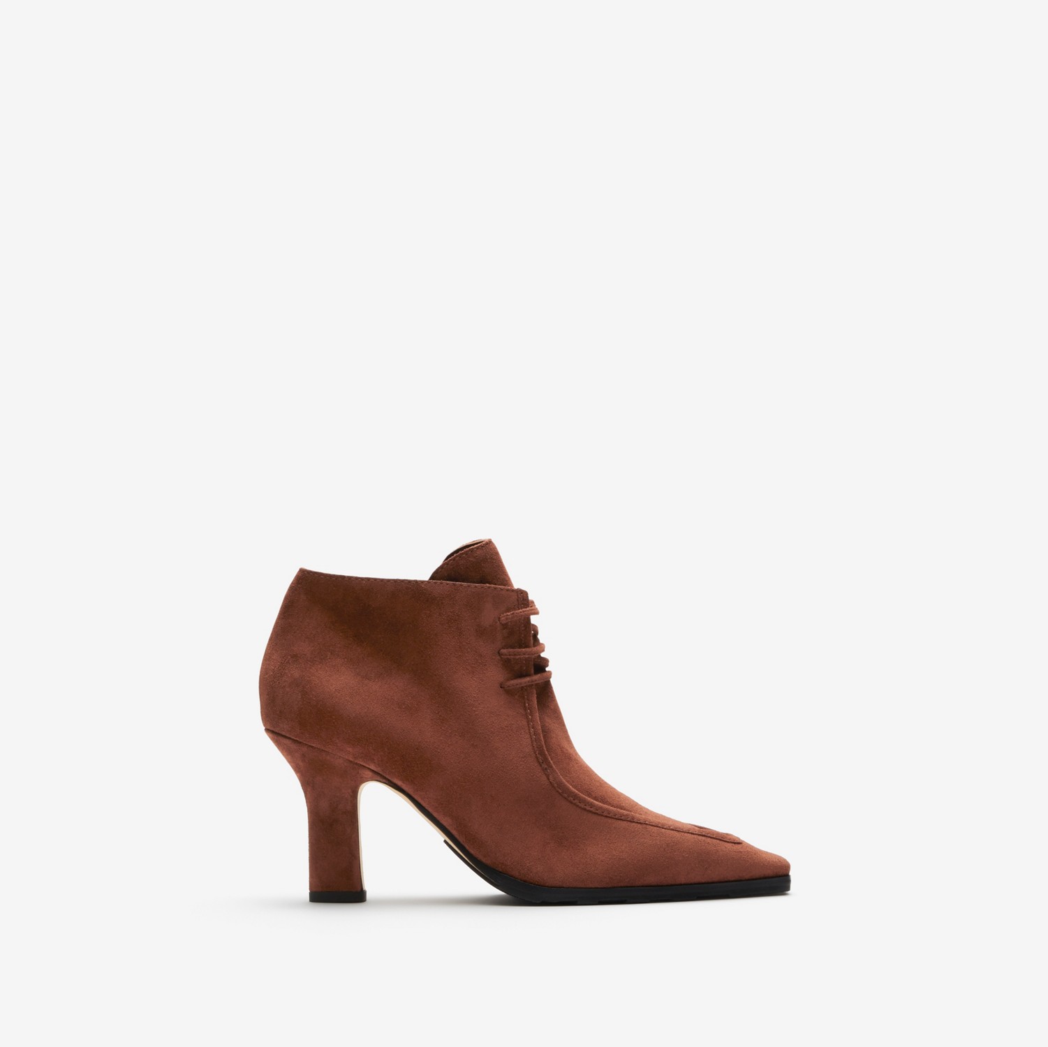 麂皮 Storm 及踝靴 (棕色) - 女士 | Burberry® 博柏利官网
