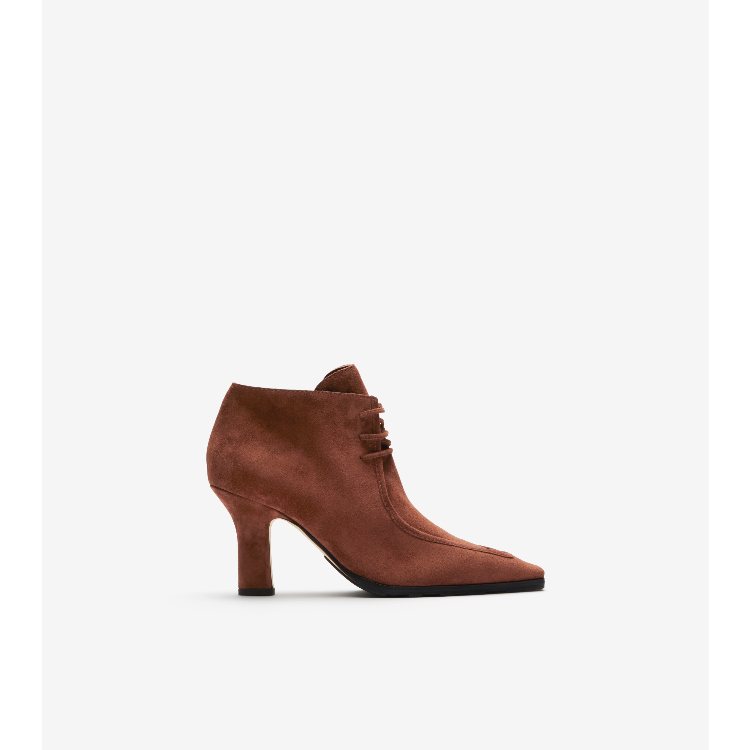 Suede Storm Ankle Boots in Brown - Women | Burberry® Official