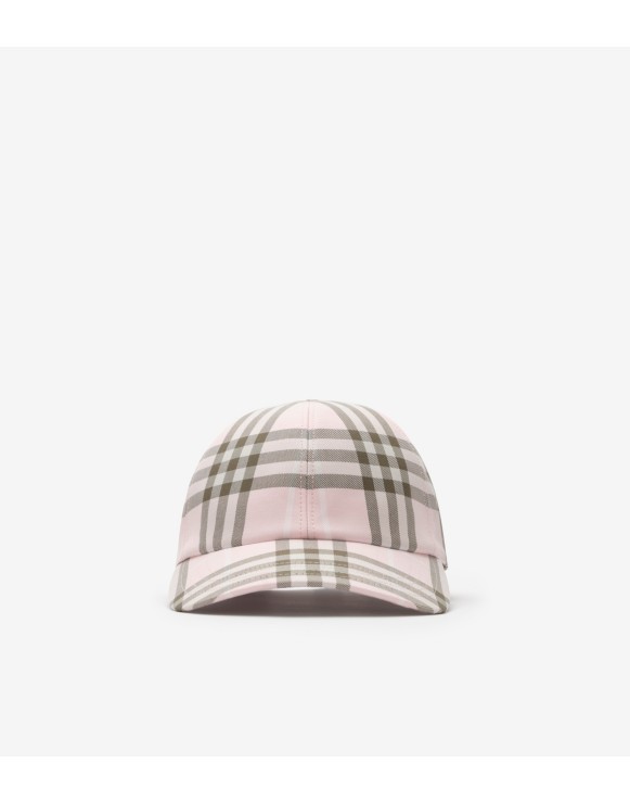 Casquette de baseball en coton Check