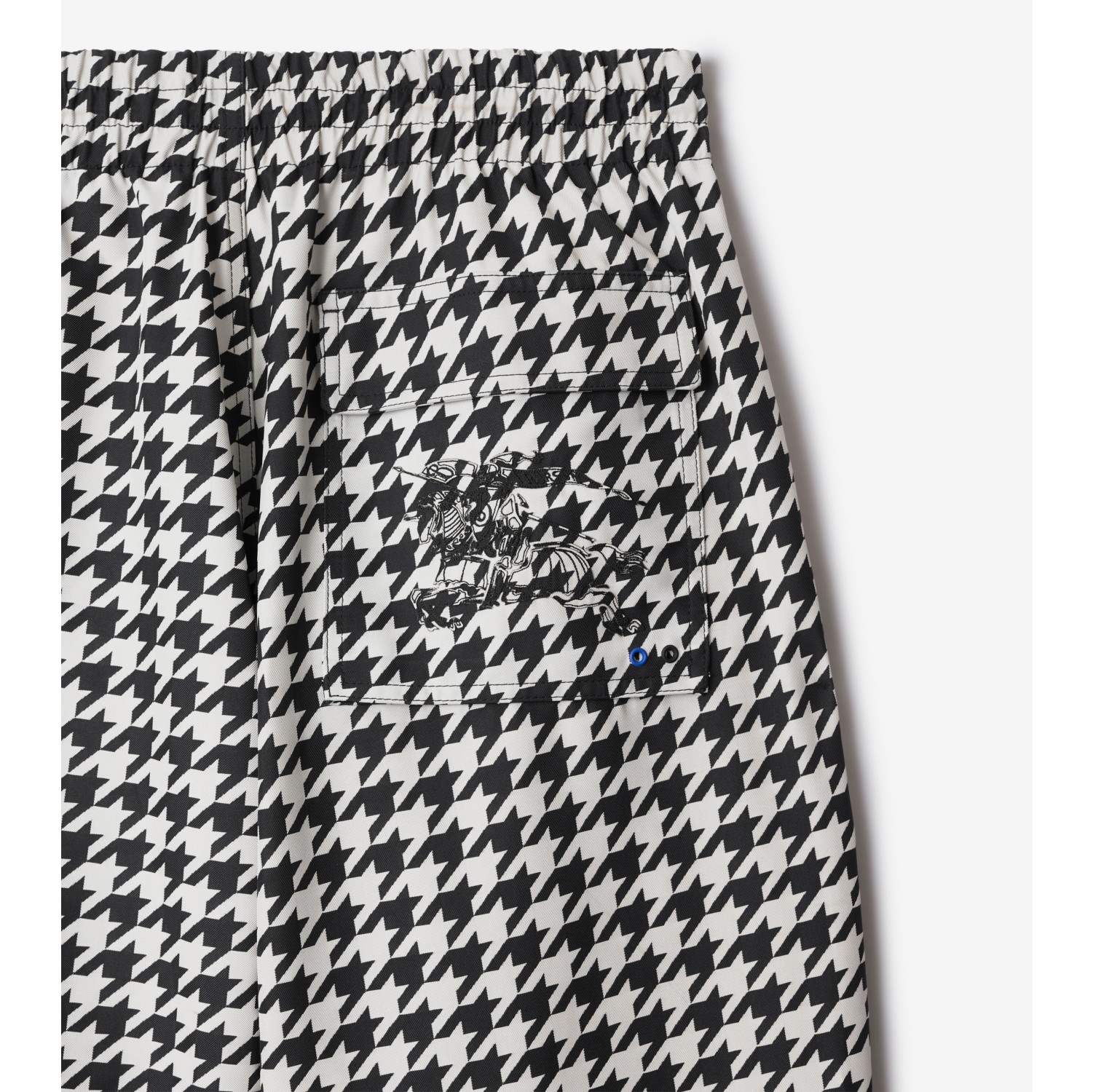 Houndstooth Cargo Trousers in Black - Men | Burberry® Official