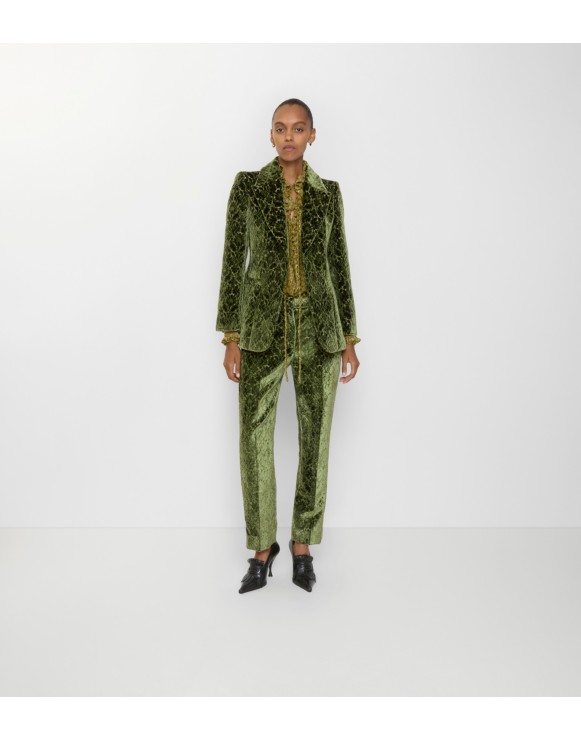 Baroque Velvet Tailored Trousers