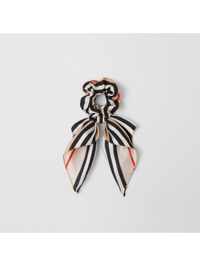 标志性条纹丝质斜纹发带