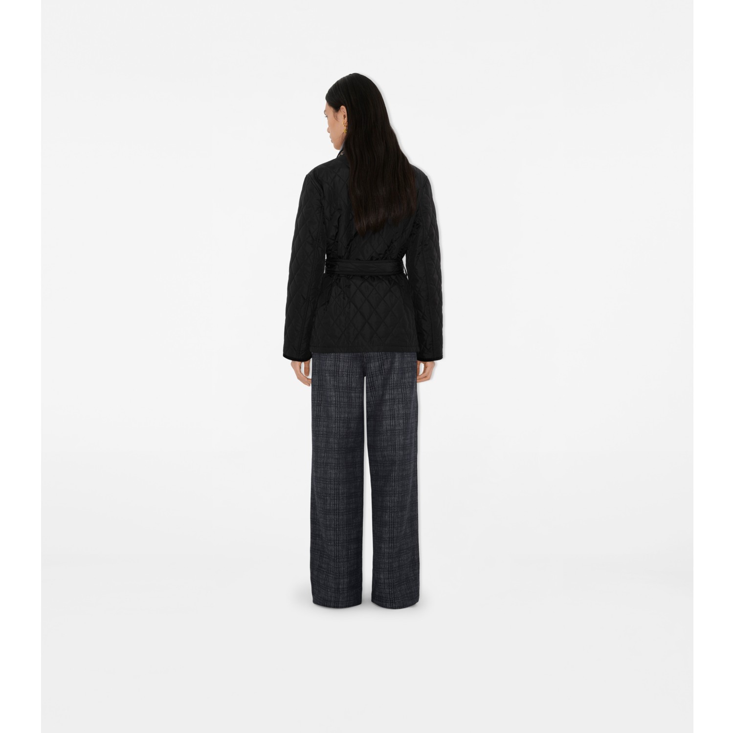 Quilted Nylon Jacket in Black - Women | Burberry® Official