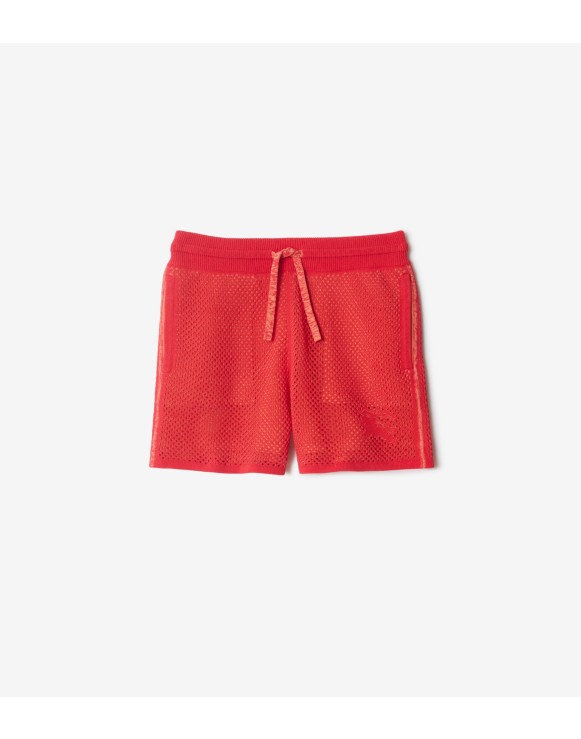 Mesh-Shorts aus Baumwolle und Nylon