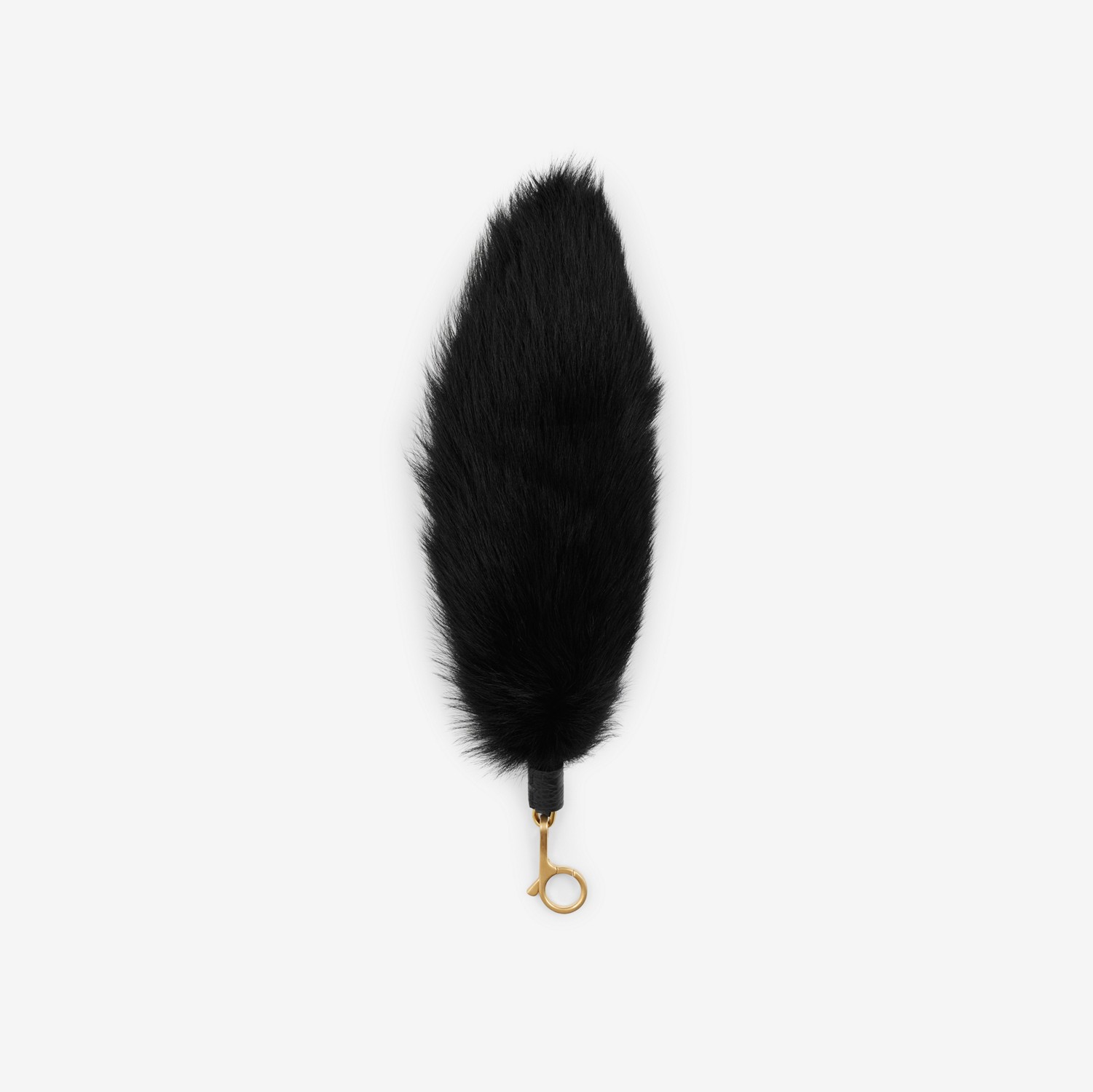 Porte-clés en shearling (Noir/noir) - Femme | Site officiel Burberry®