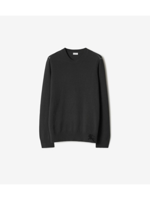 Burberry Cashmere Sweater In Onyx