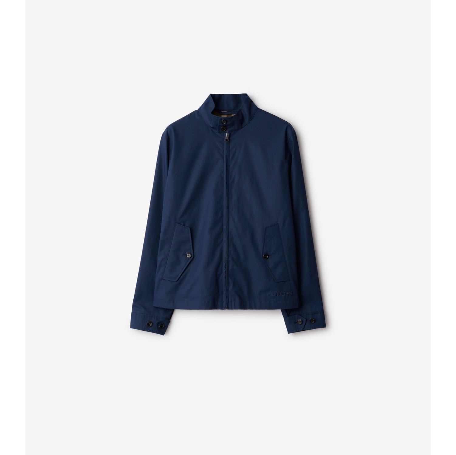 Cotton Harrington Jacket in Navy - Men | Burberry® Official