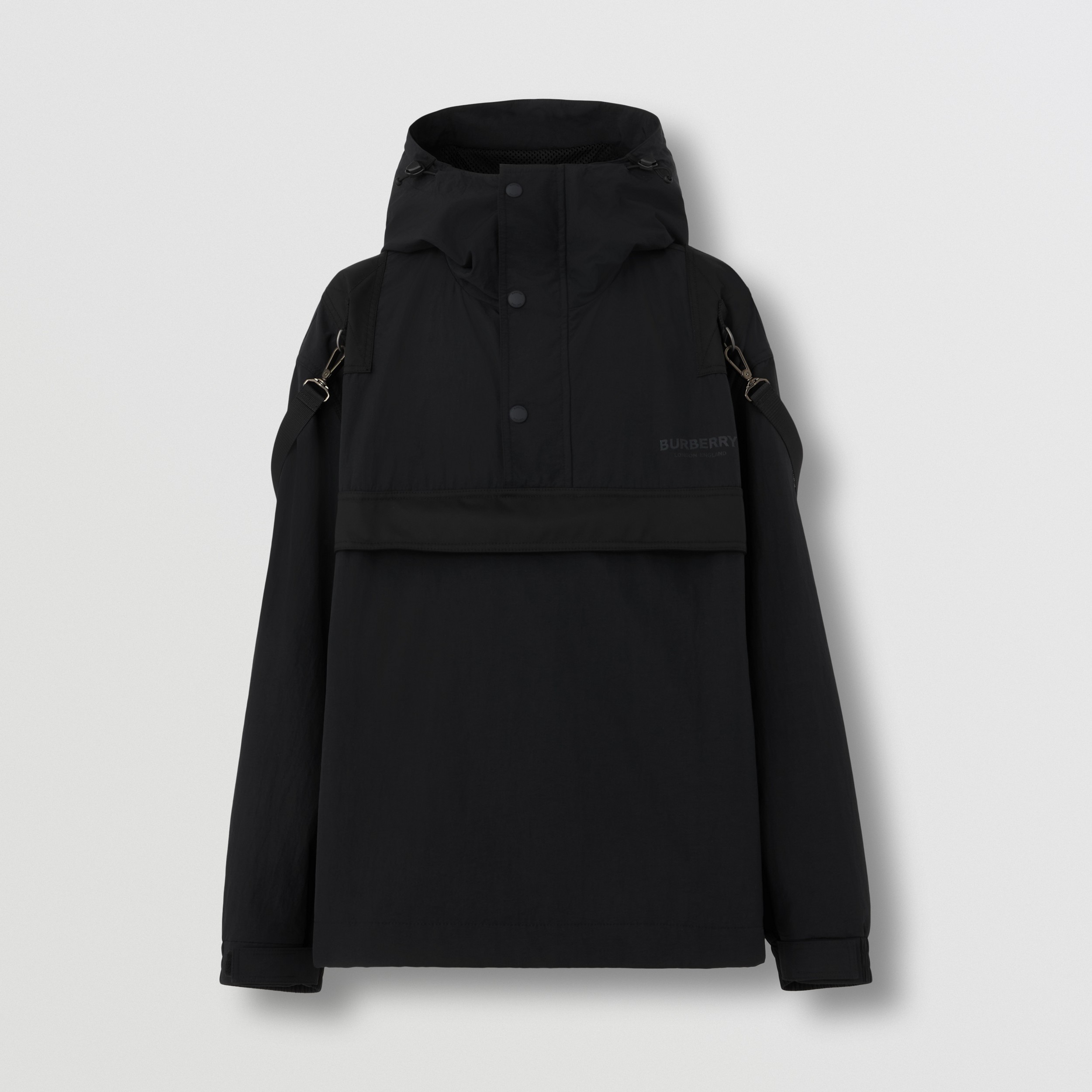 Oversize-Jacke aus Nylon und Baumwolle mit Logodetail (Schwarz) - Herren | Burberry® - 1