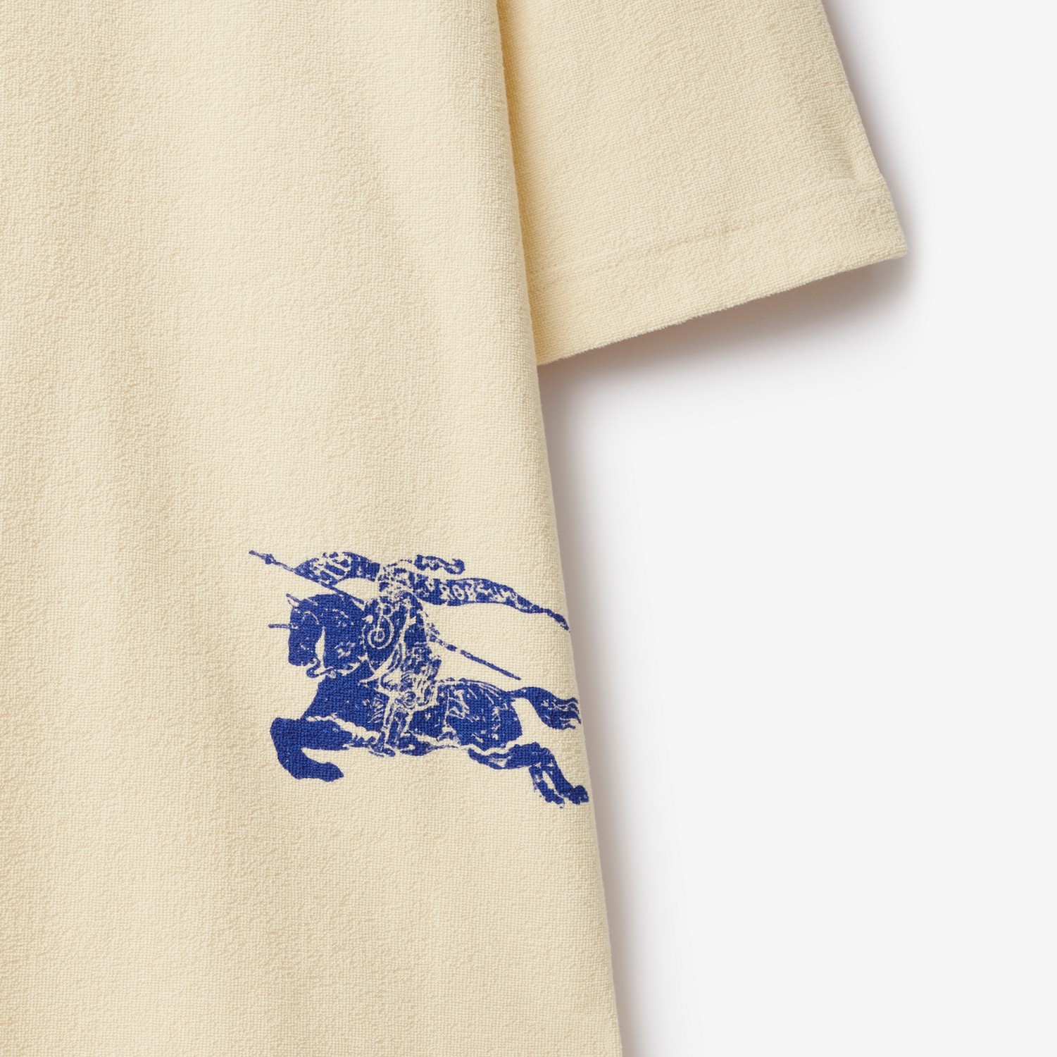 Camiseta en felpa rizada de algodón