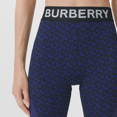 blue burberry leggings