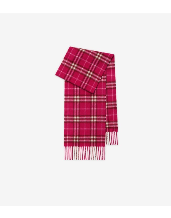 Check Cashmere Scarf