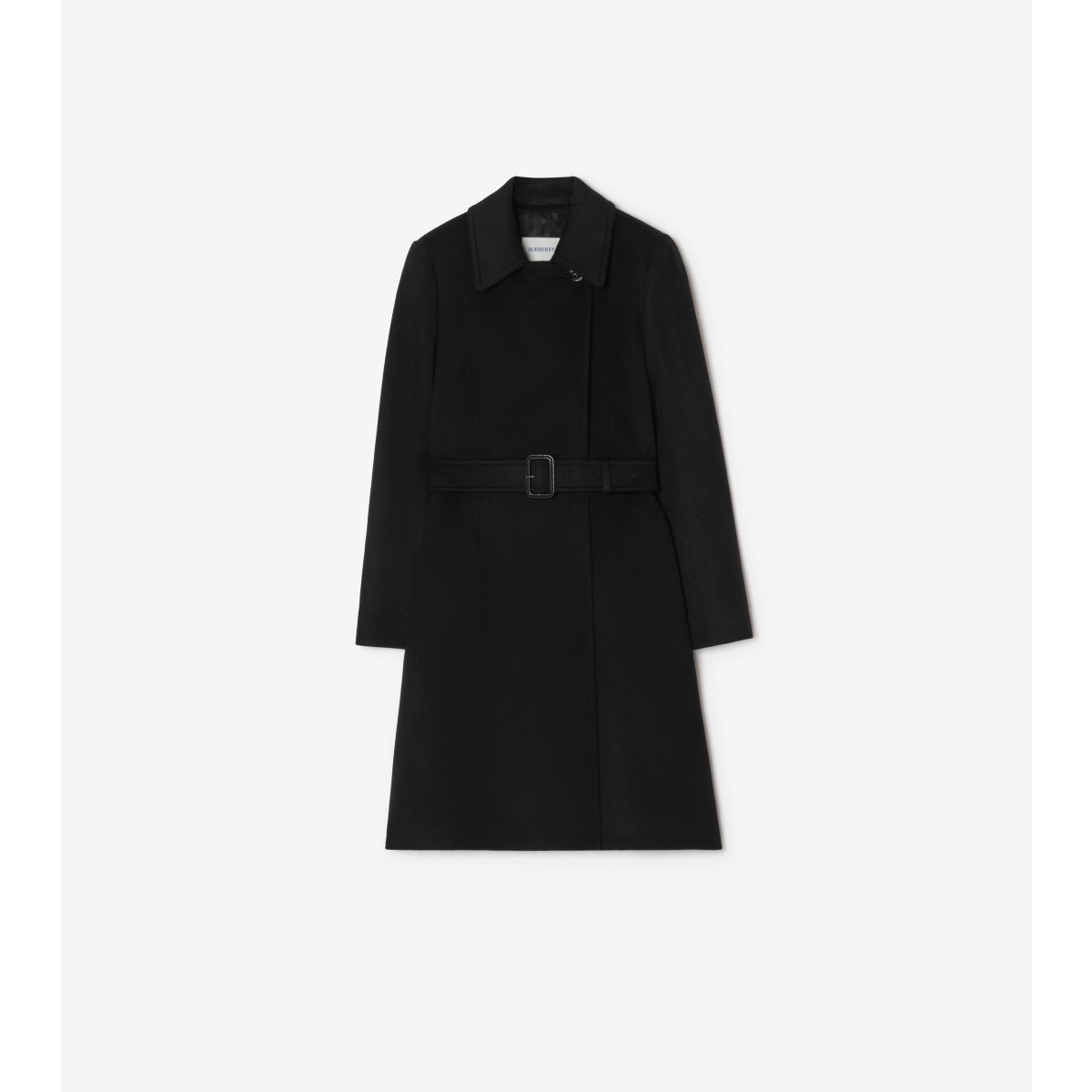  Check Wool Cashmere Tailored Coat