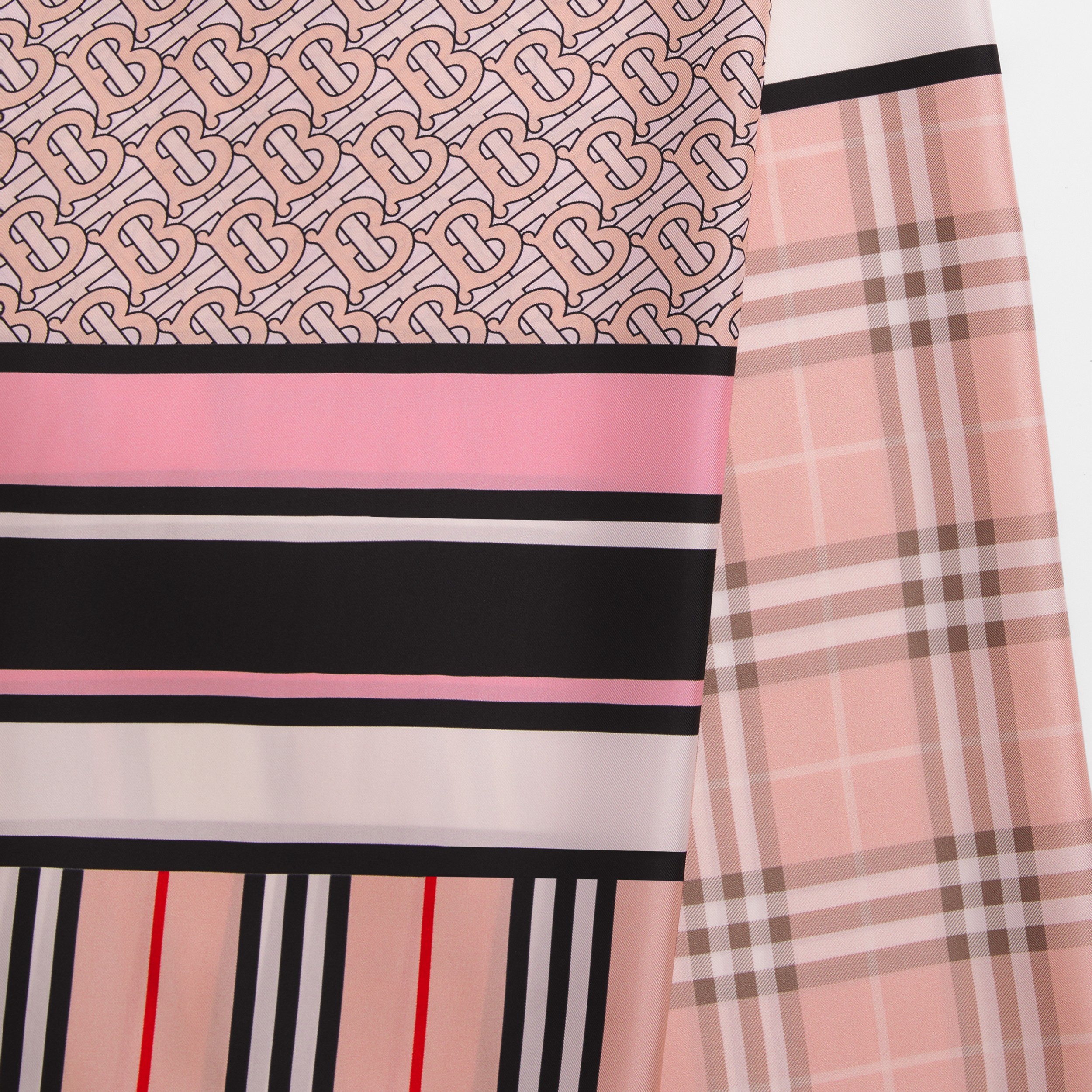Montage Print Silk Scarf in Blush | Burberry® Official - 2
