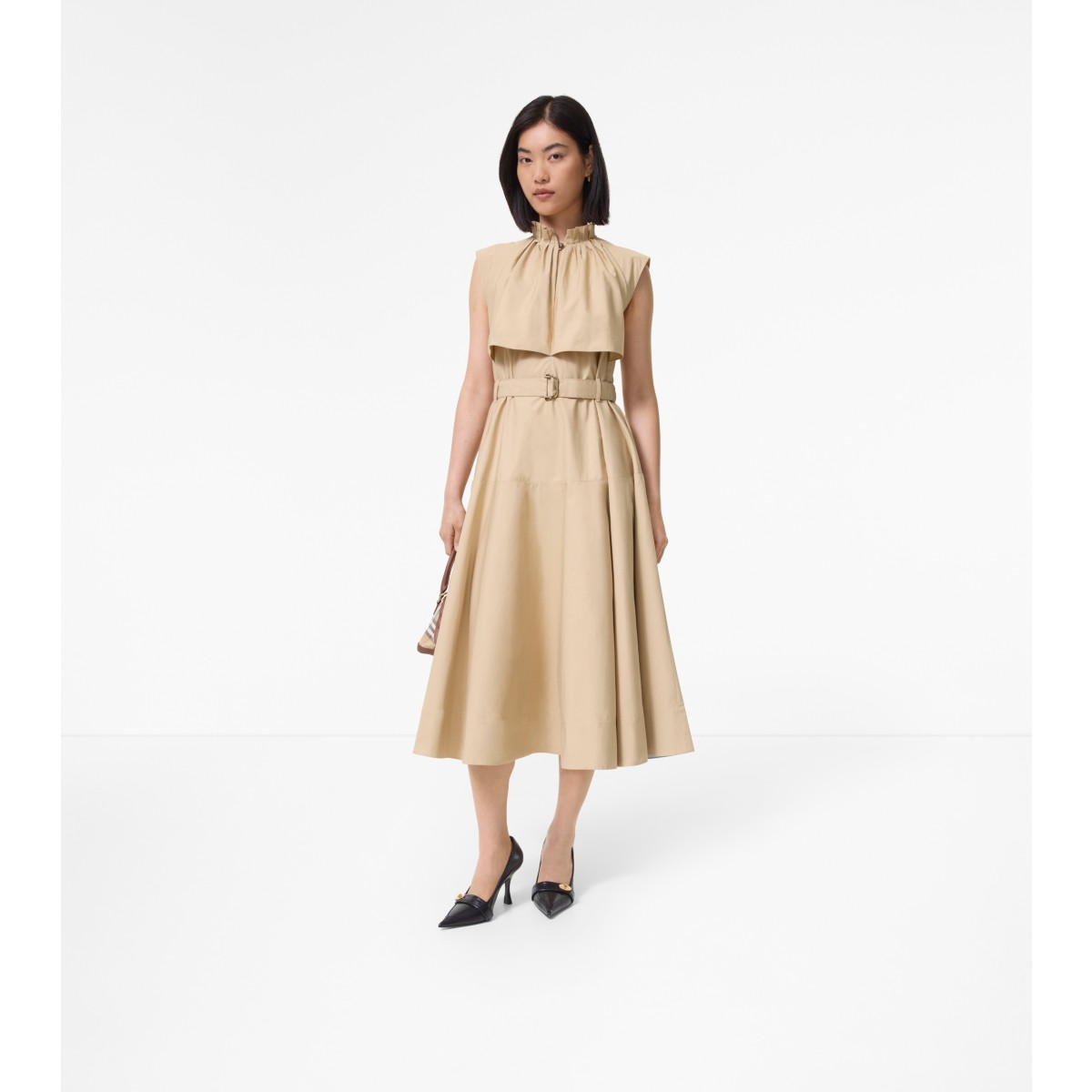  Poplin Midi Dress