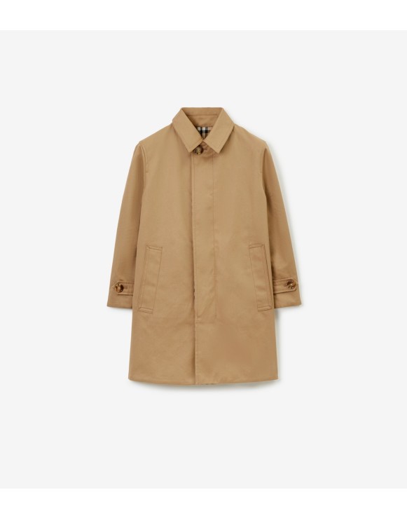 Wendbarer Car Coat aus Gabardine in Check