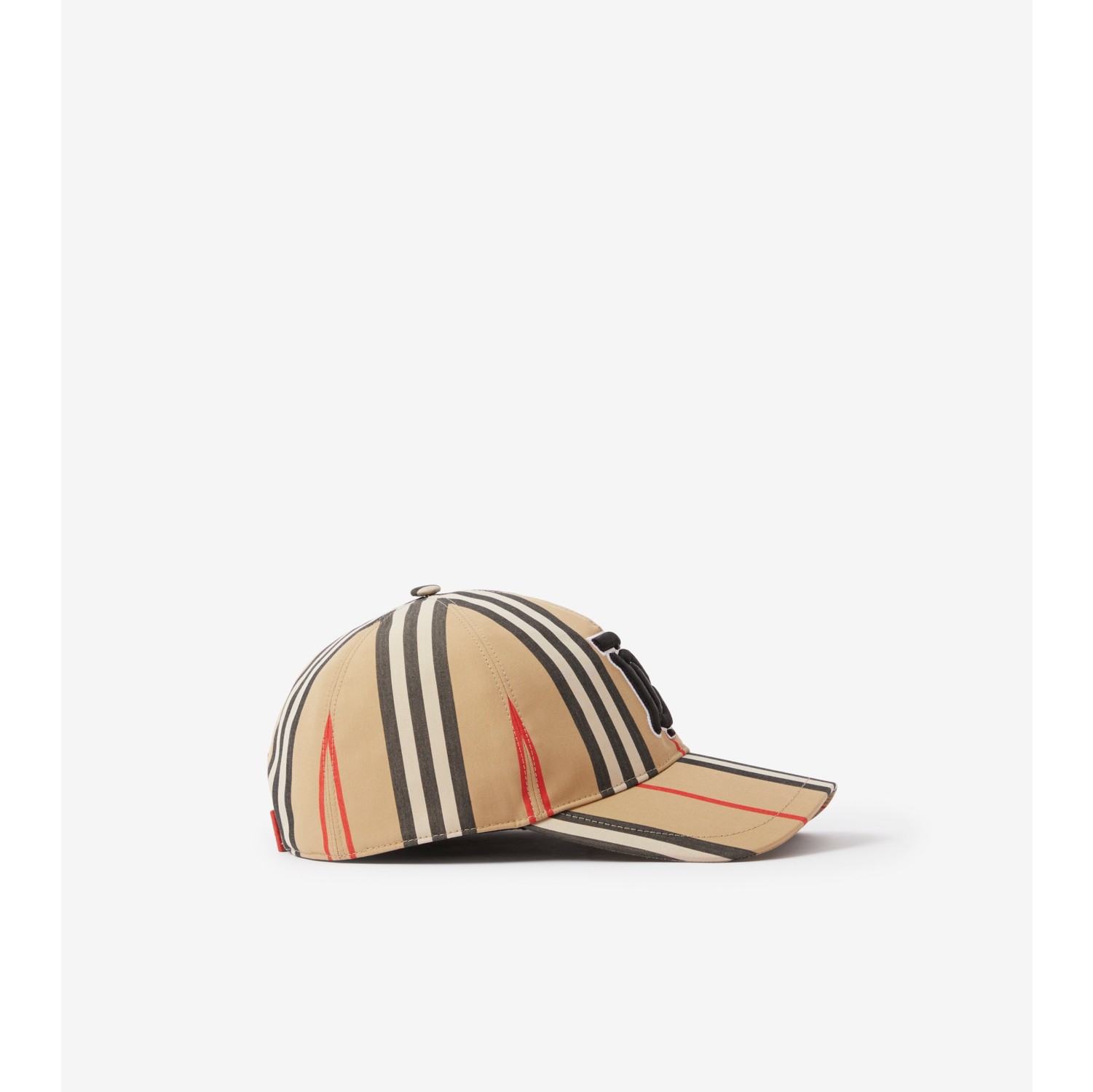 Archive Official Icon Burberry® Cotton in | Stripe Motif Cap Baseball beige Monogram