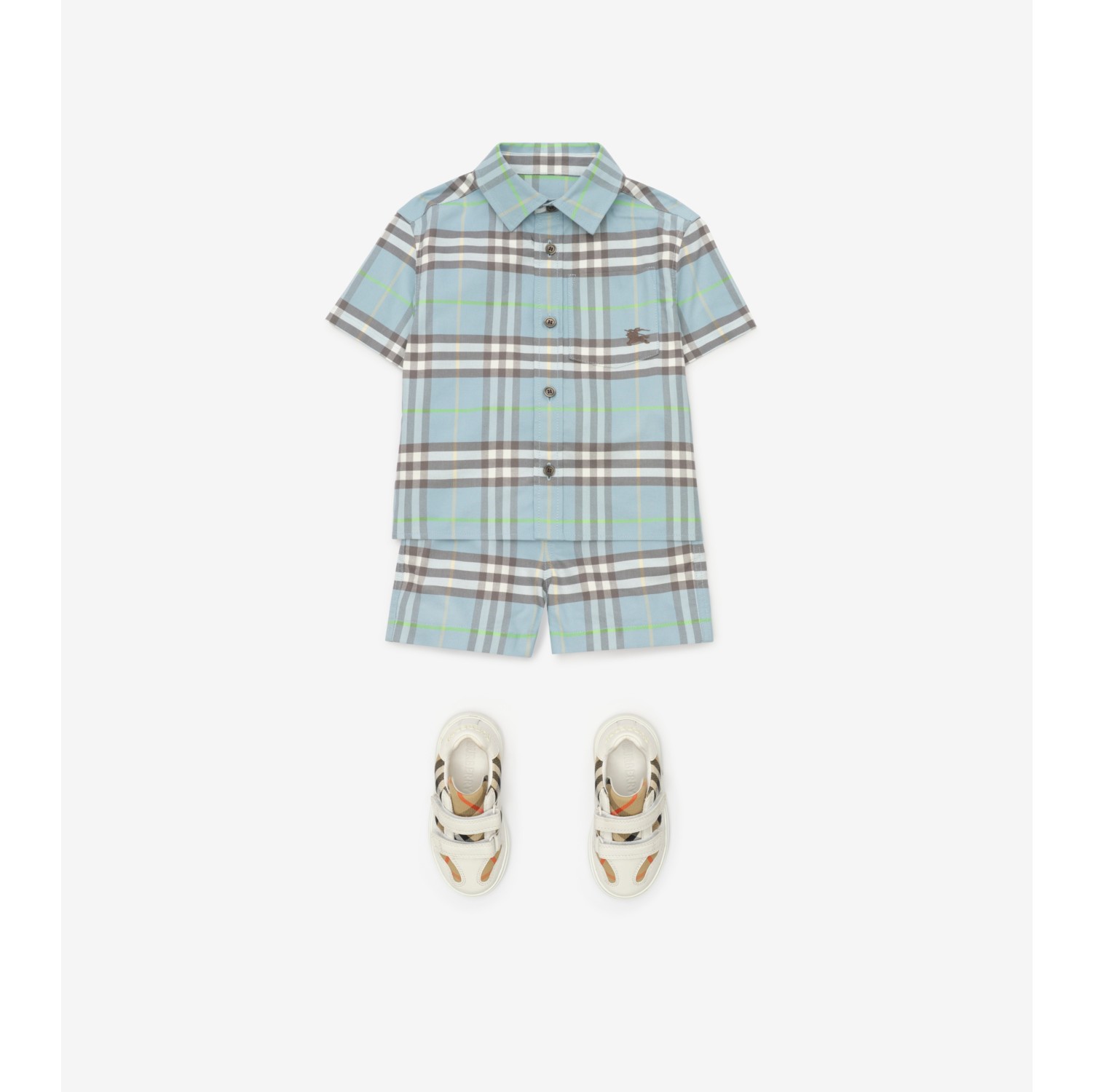 Baumwollshorts in Check
