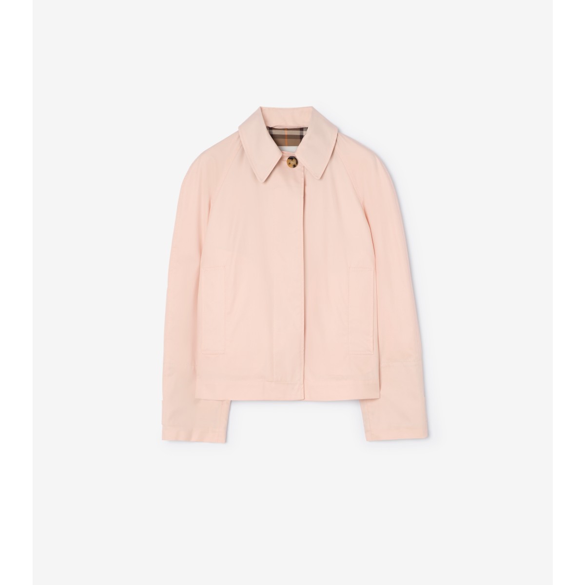  Check Tropical Gabardine Tickhill Trench Jacket