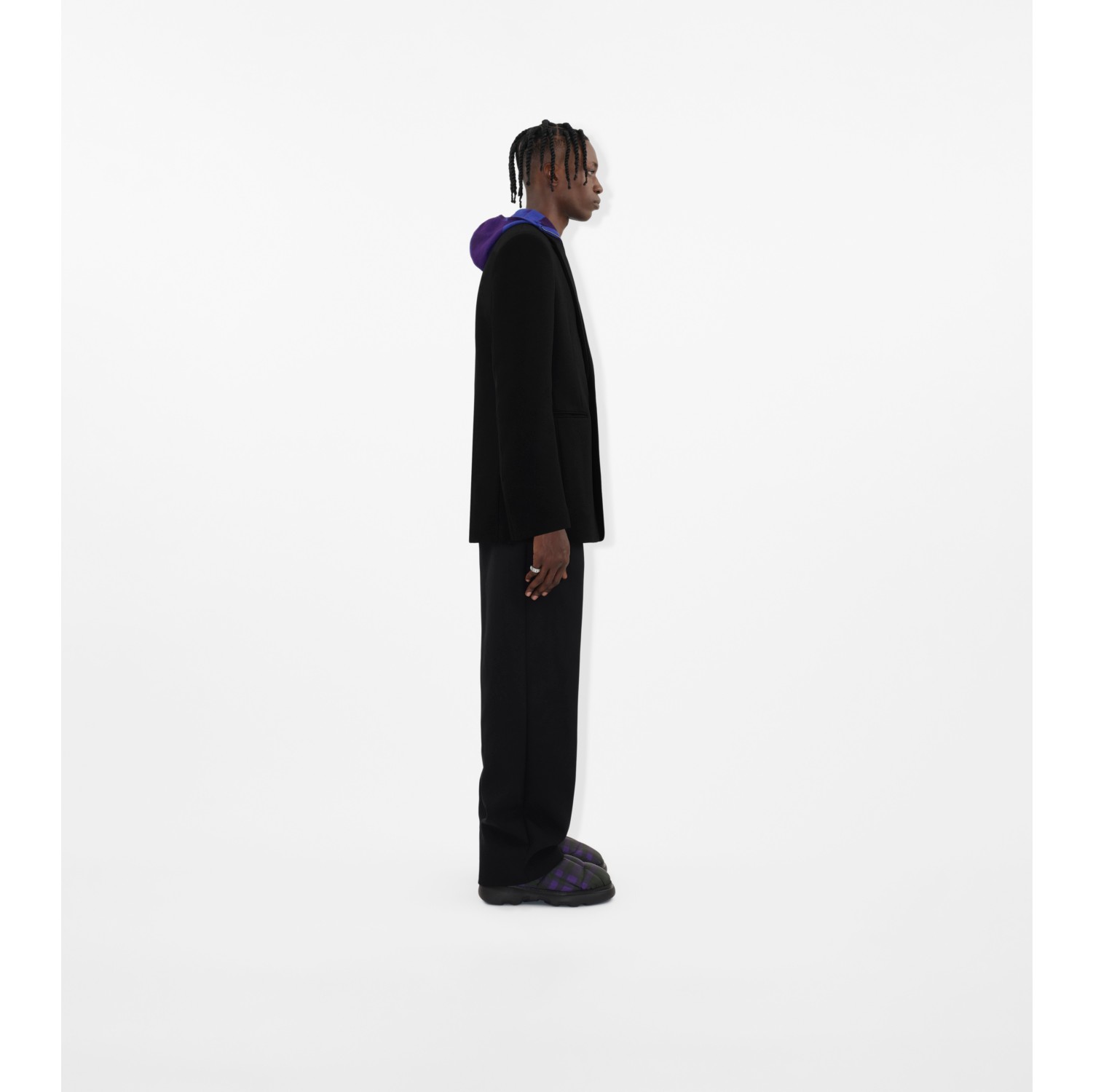 Wool Tailored Jacket in Black - Men | Burberry® Official