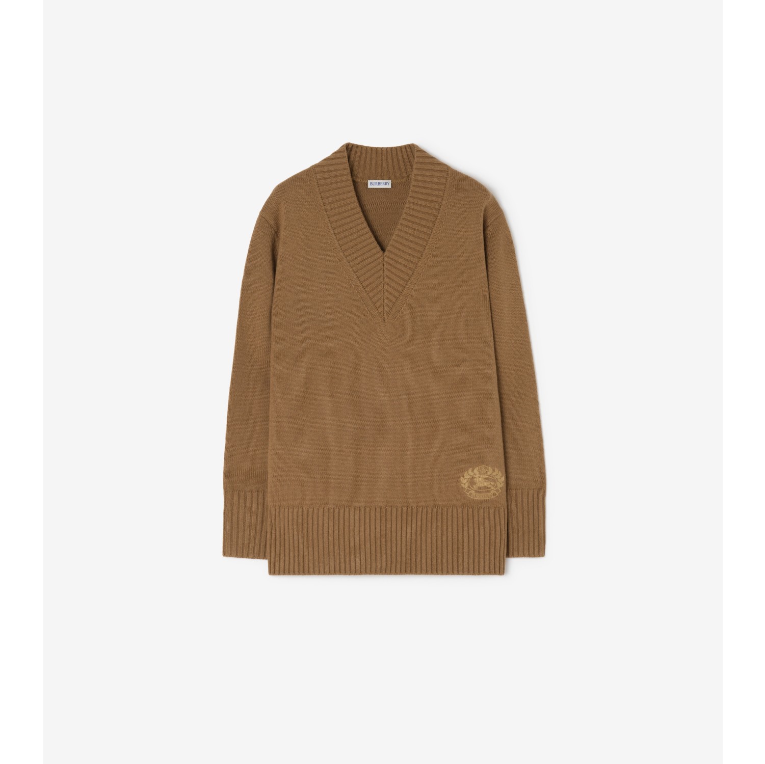 Wool Cashmere V-neck Sweater