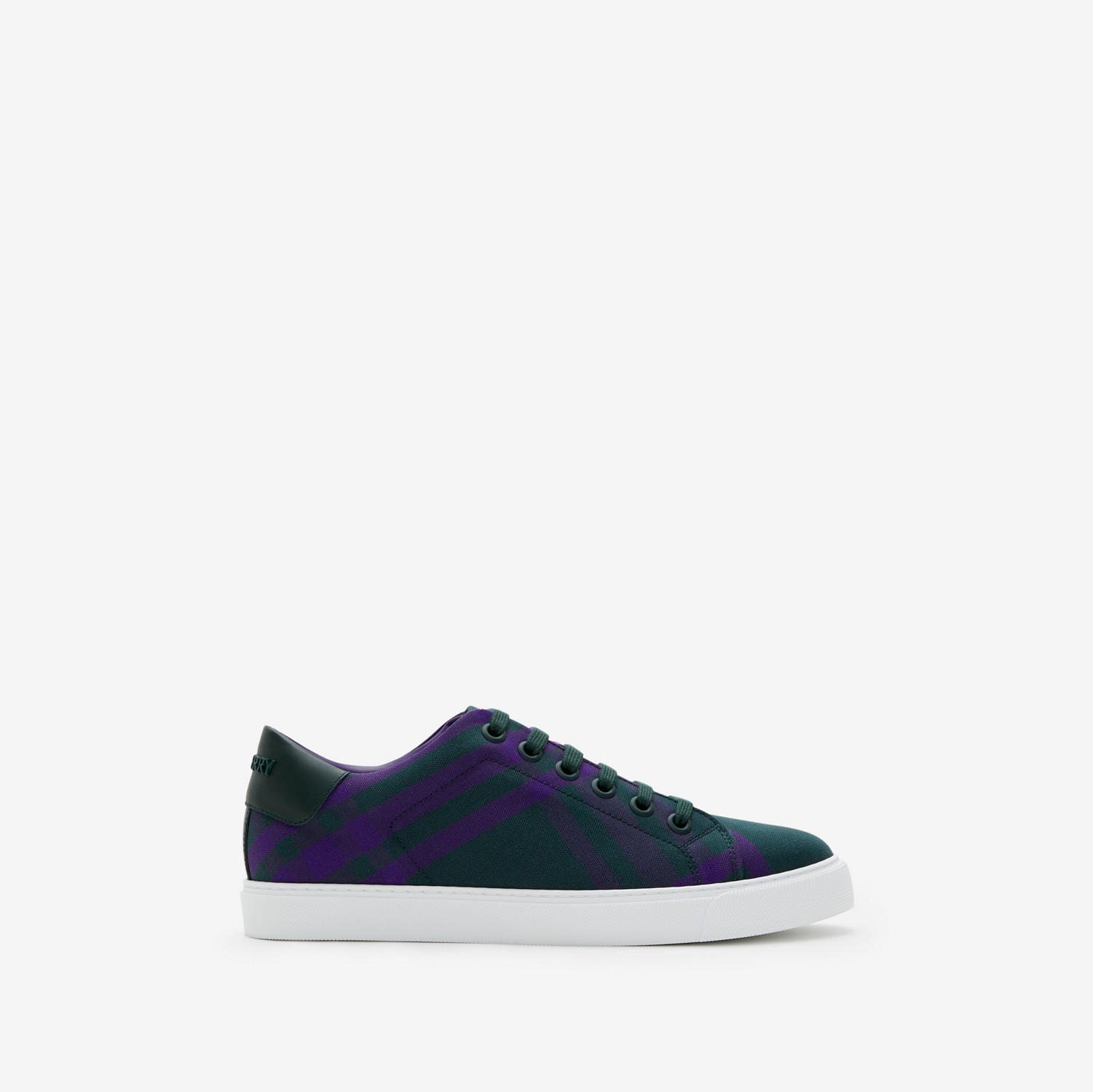 格纹棉质运动鞋 (皇室紫) - 女士 | Burberry® 博柏利官网