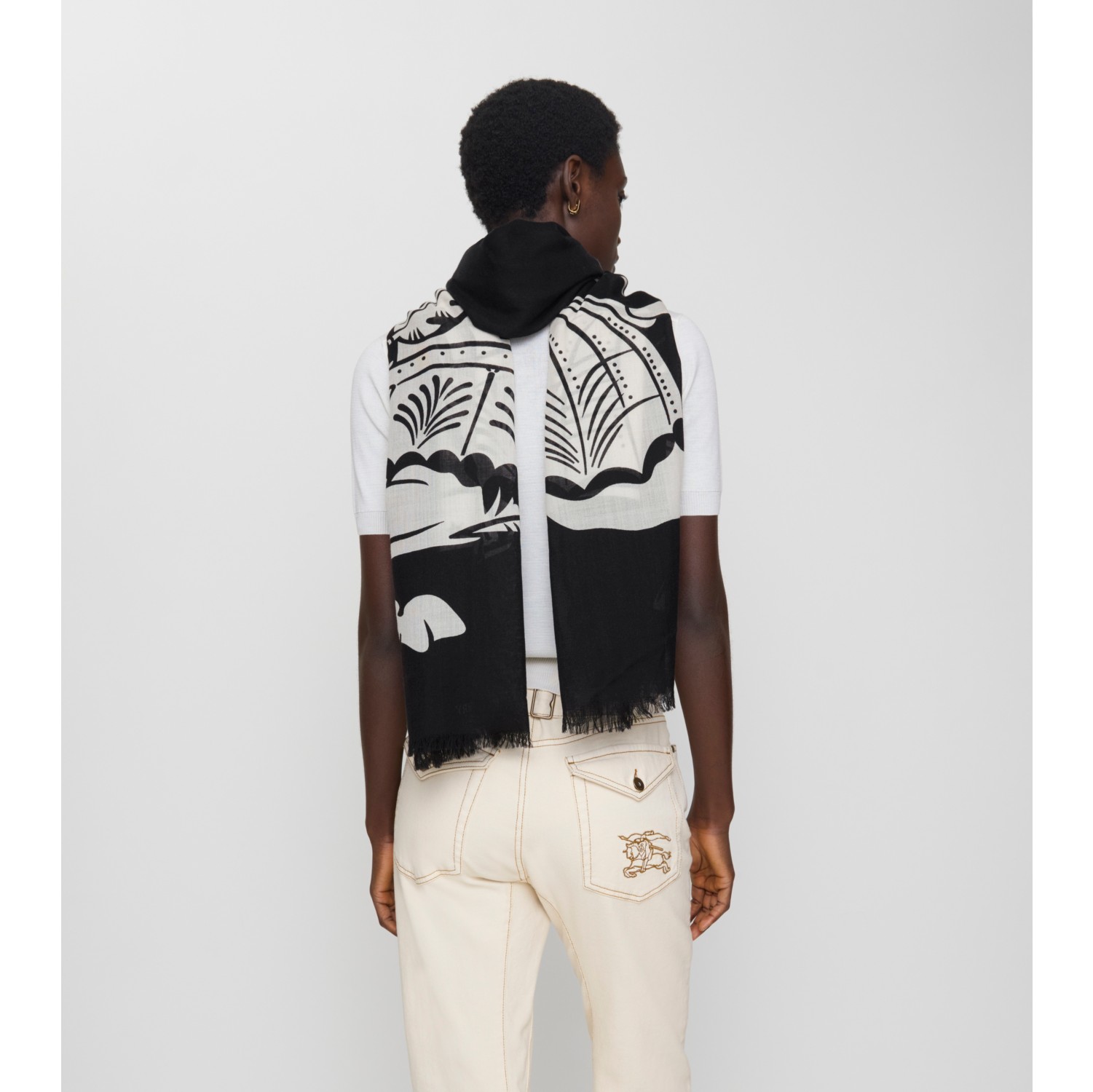 Wide EKD Wool Scarf