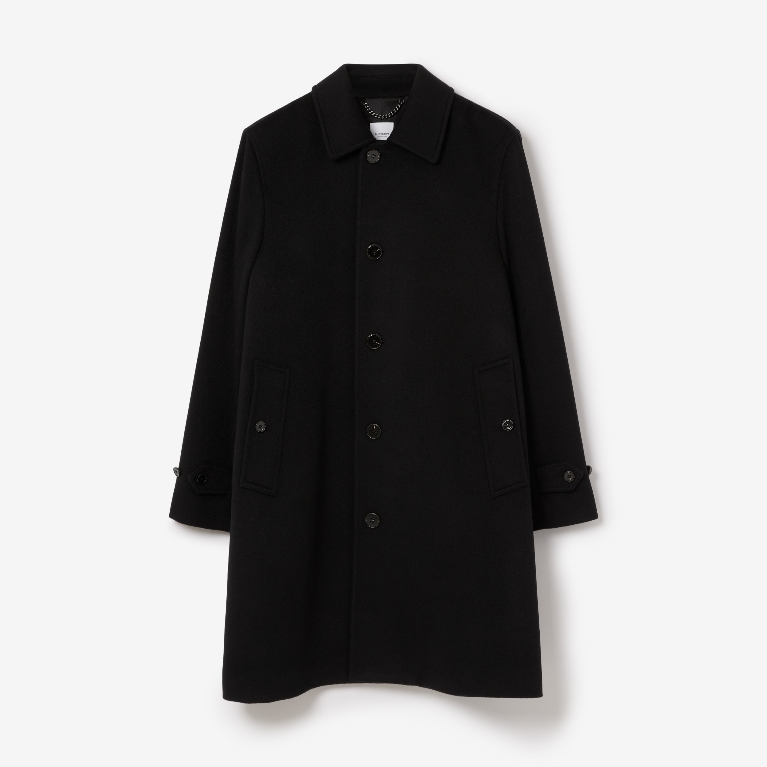 Cashmere Car Coat in Black - Men | Burberry® Official - 1