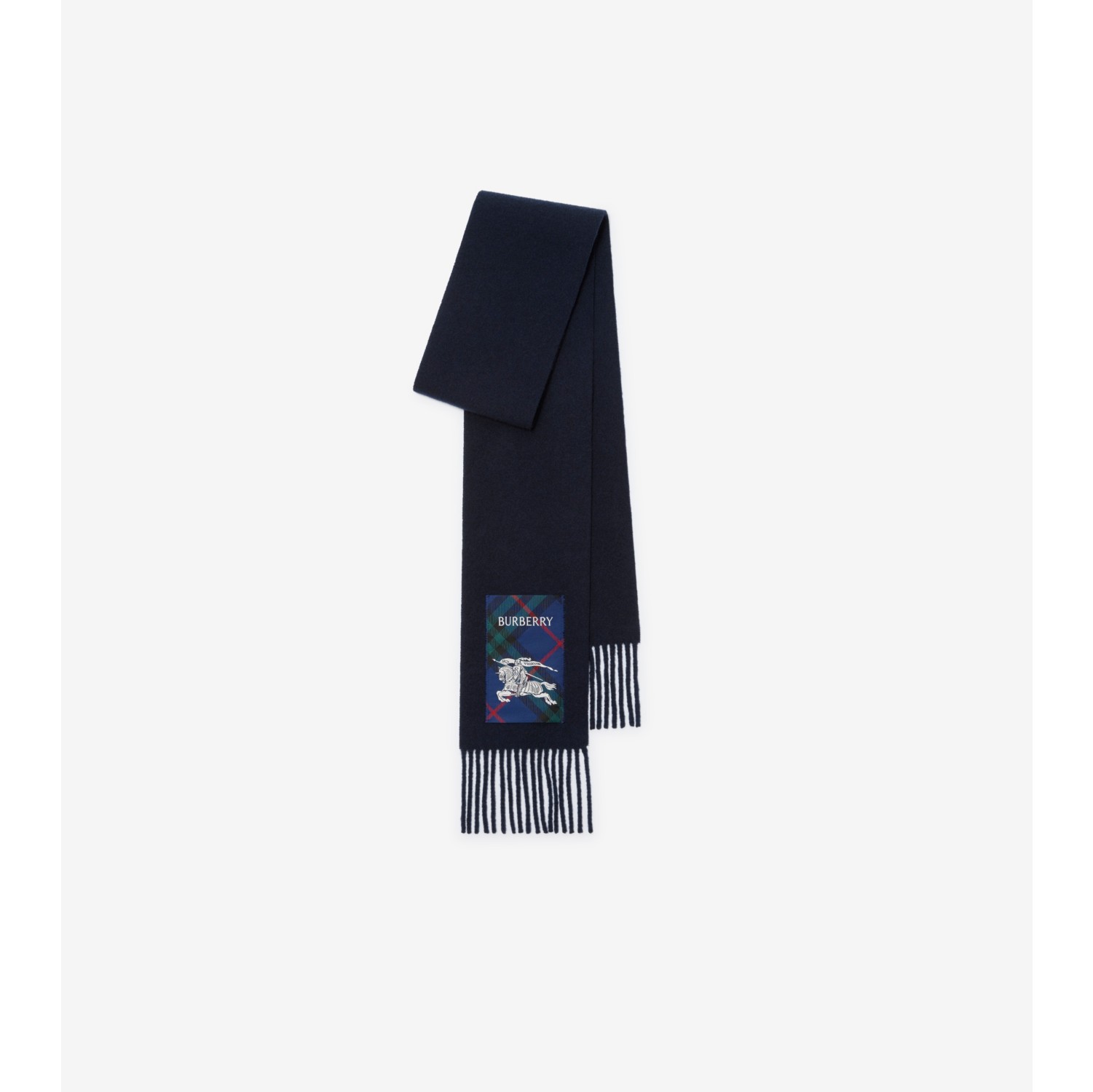Check Label Cashmere Scarf