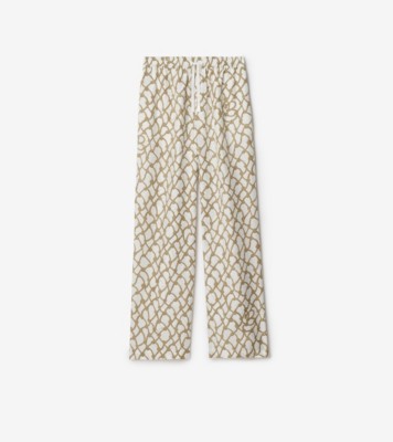 パンツ BURBERRY Embroidered Poplin Pant Burberry Men's Pull-On Check Trousers | Neiman Marcus