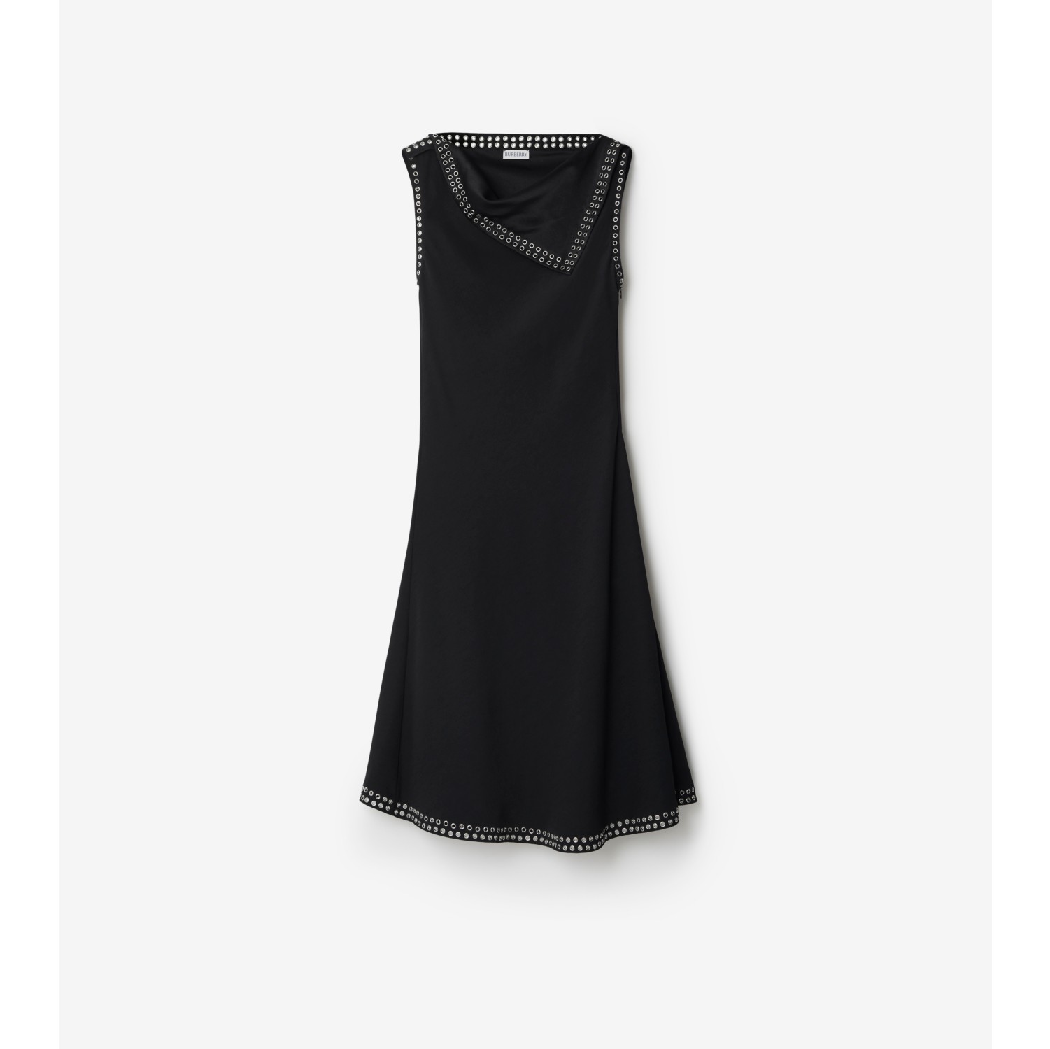 Satin Dress in Black - Women, Technical | Burberry® Official