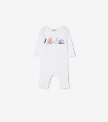 Burberry トーマスベア＆フレンズ ストレッチコットン ボディオール (ホワイト) - チルドレンズ | Burberry®公式サイト