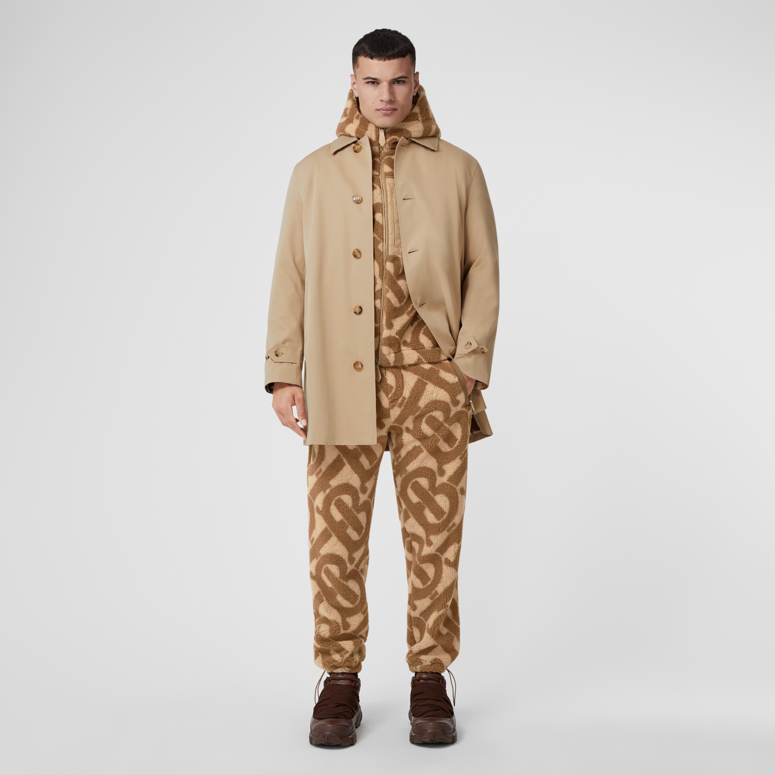 Short Paddington Heritage Car Coat in Honey - Men | Burberry® Official - 1