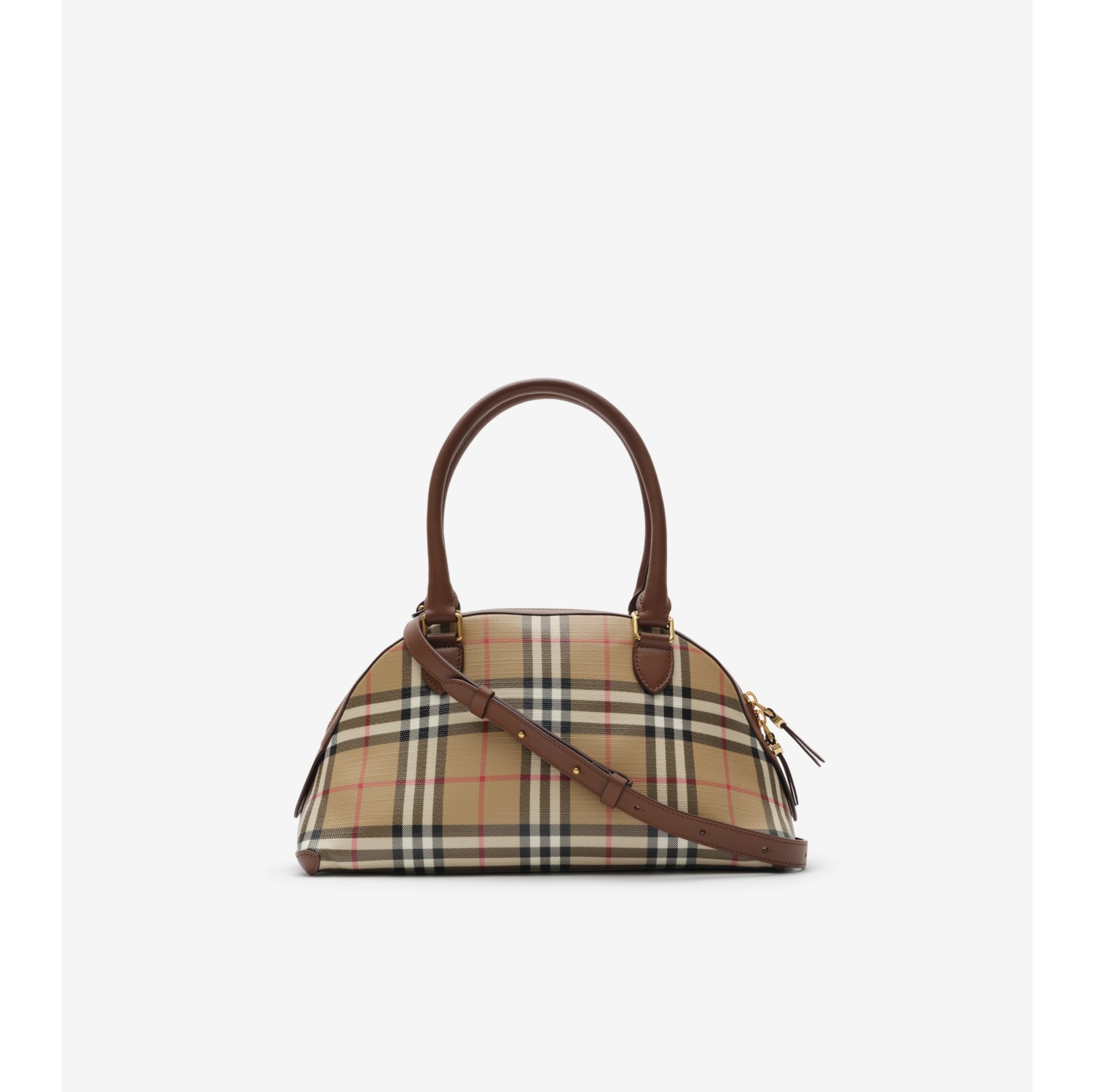 Small Check Bag in Archive beige - Women, Cotton | Burberry® Official