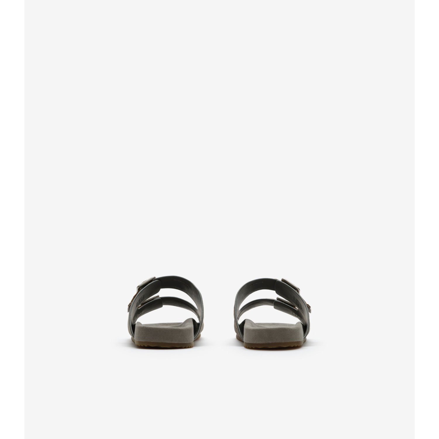 Check Suede Urchin Sandals in Chino grey - Men | Burberry® Official