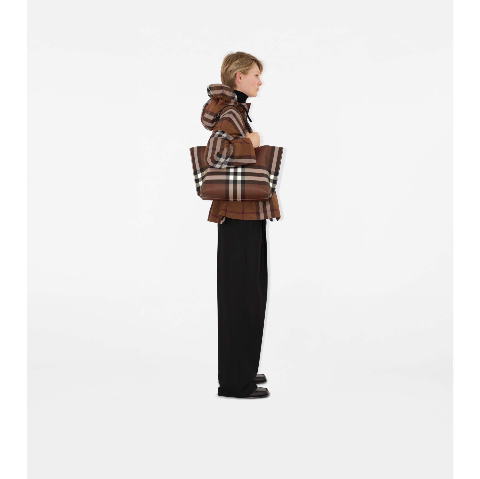 BURBERRY #wnc バーバリー コート 茶系 中綿 ジップアップ ロゴ