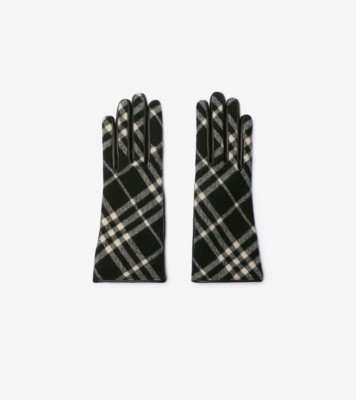 BURBERRY ベージュ チェック柄 手袋 バーバリーブルーレーベルベージュ ノバチェック柄 裏地 手袋未使用