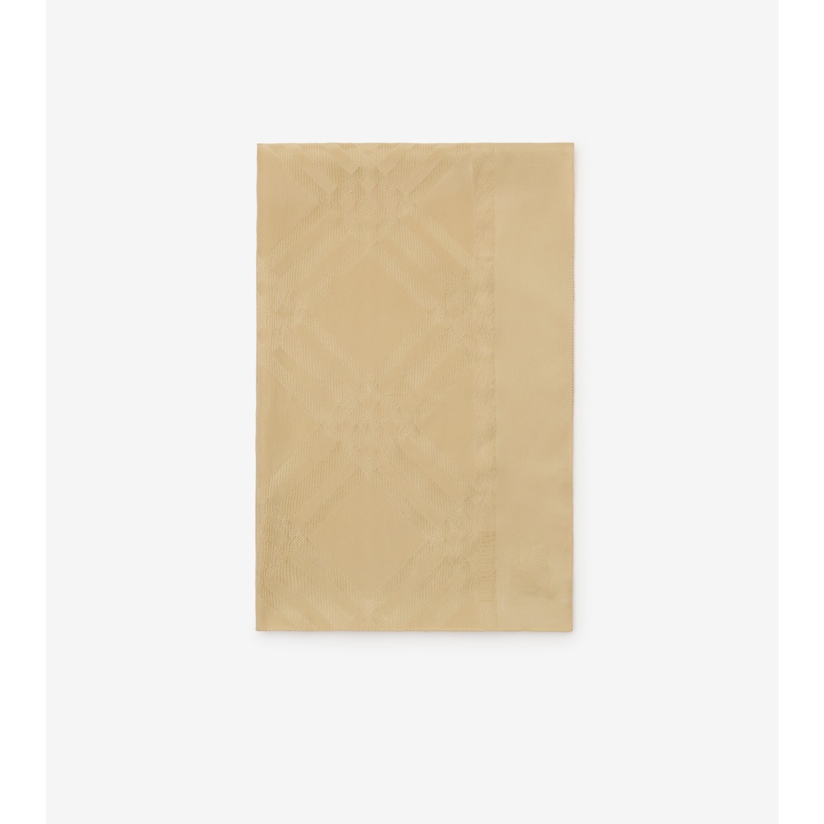  Check Wide Silk Scarf