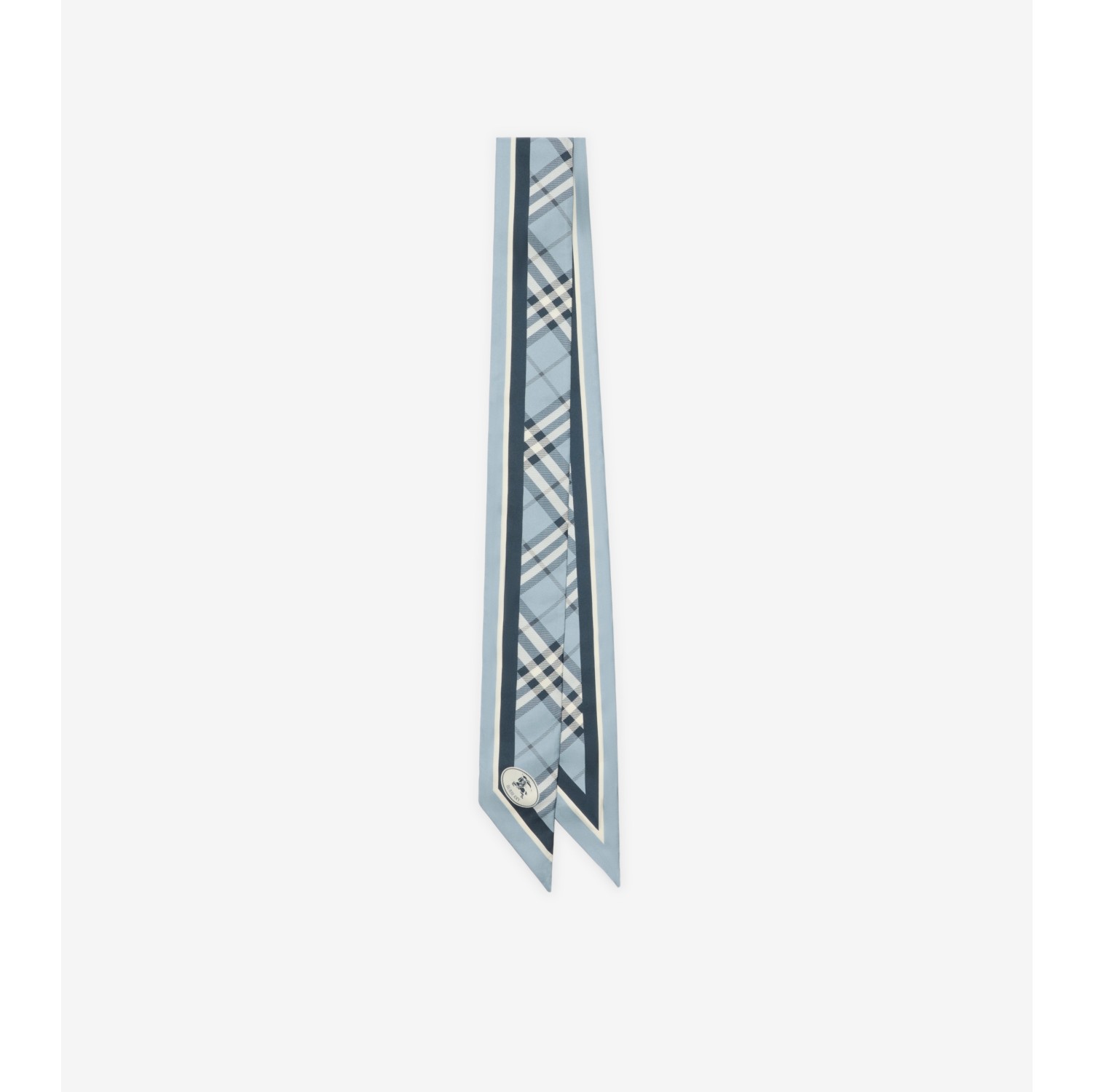 Skinny Check Silk Scarf