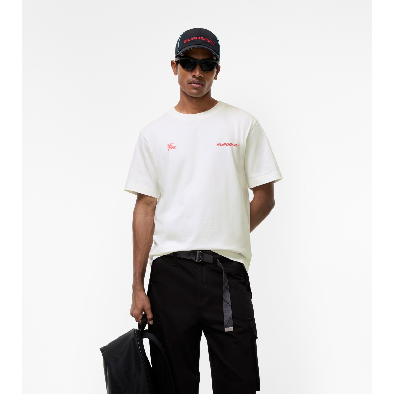 London Map Cotton T-shirt in Chalk white - Men | Burberry® Official
