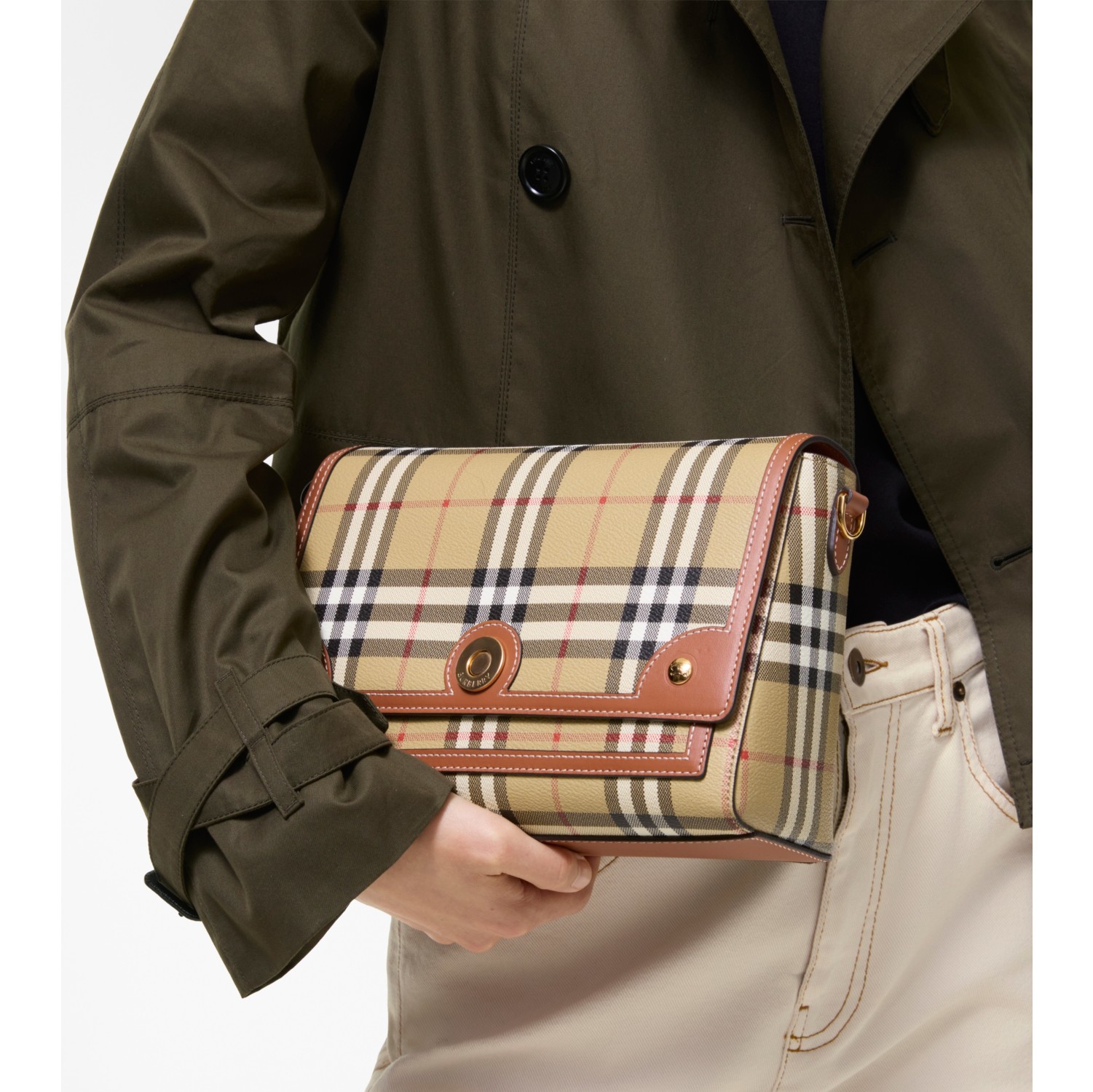 Note Bag in Archive beige/briar brown - Women | Burberry® Official