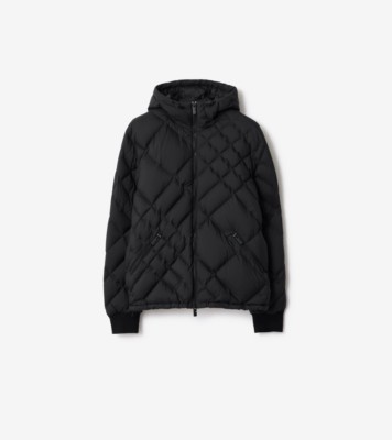 チェックステッチ ナイロン ドーバーズグリーン ダウンジャケット