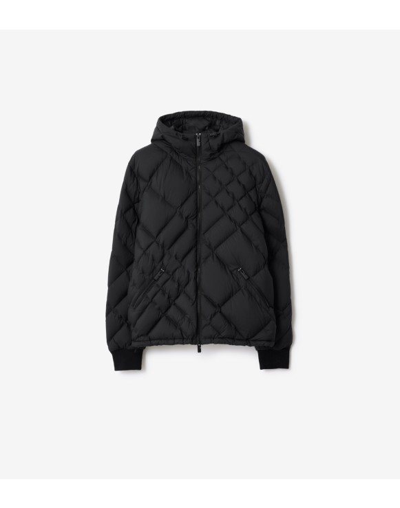 【値下げ】BURBERRY ブラックダウンジャケット　Lサイズ 中古・古着通販】BURBERRY BLACK LABEL (バーバリーブラックレーベル