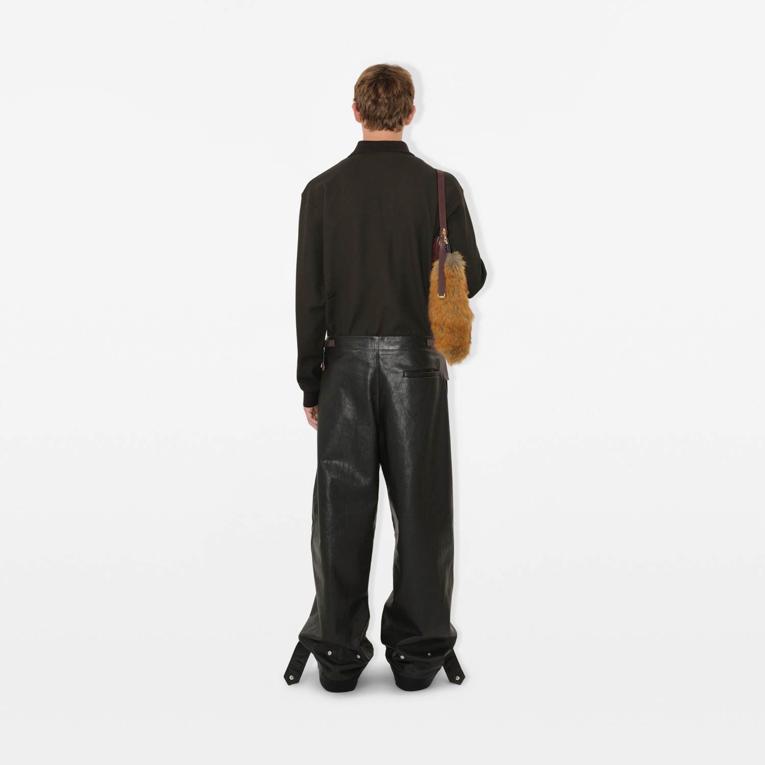 Polo à manches longues en coton (Otter) - Homme | Site officiel Burberry®