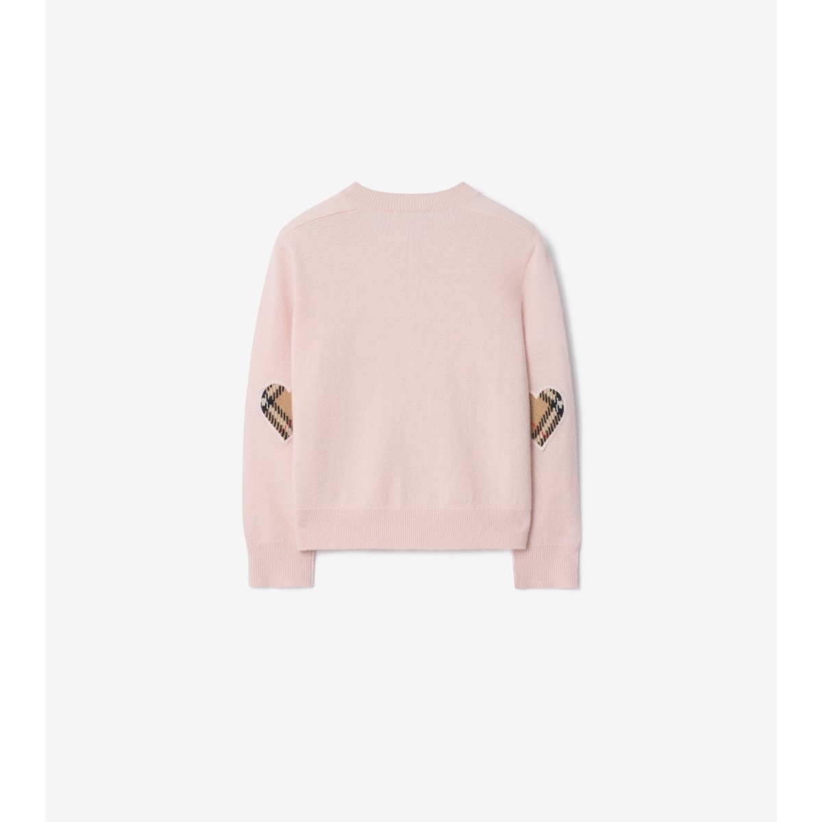  Check Patch Wool Cashmere Cardigan