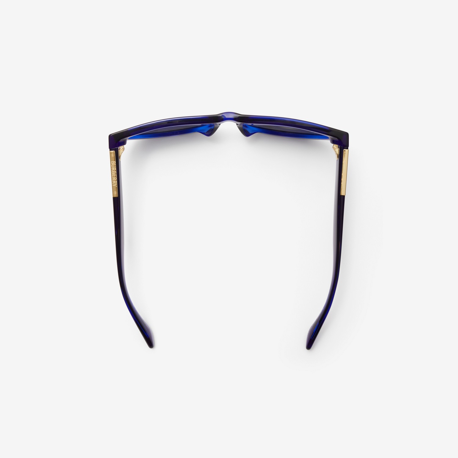 Round Frame Sunglasses in Navy | Burberry® Official