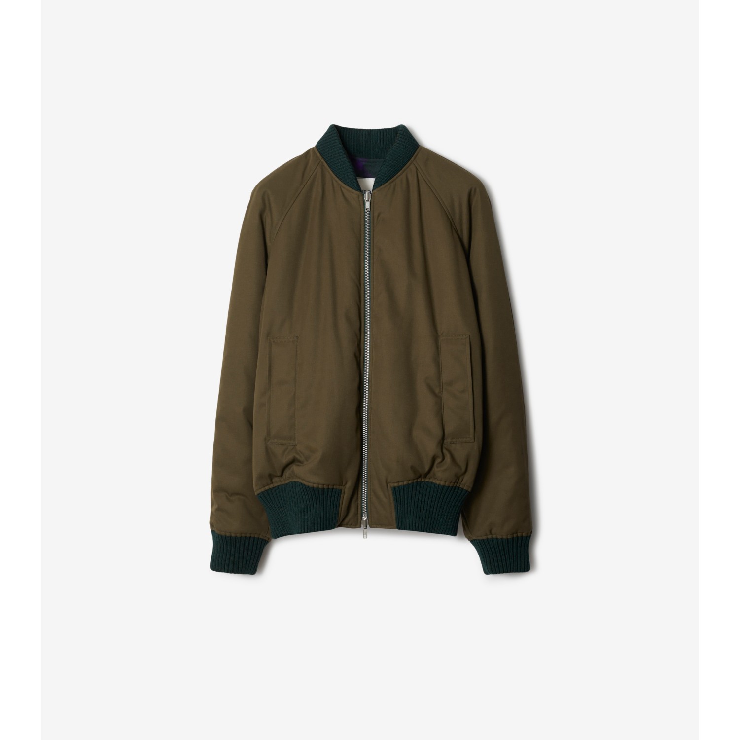 Burberry green sales bomber jacket