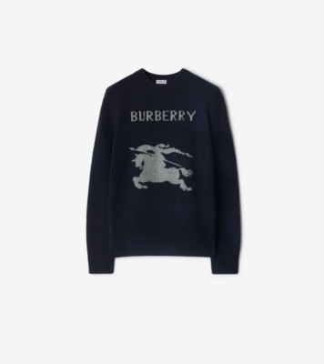 Knight Wool Cashmere Sweater in Black - Men | Burberry® Official